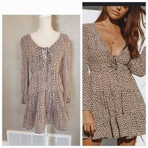 Goodnight macaroon leapard print dress size Medium New with tags
